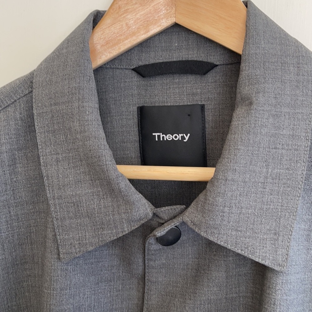 THEORY Super dry wool over shirt - Picture 2 of 10